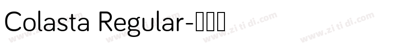 Colasta Regular字体转换